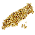 Miniatyrbillede 8 af 8: 200 stk. smykker perler simpelt materiale armbånd halskæde tilbehør skillevægsperler til DIY smykker imitation guld