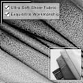 Miniatyrbilde 5 av 5: 2025 Nye Sorte Ombre Faux Lin Sengetepper for Soverom Stue Stanglomme, 2 Tone Reversibel Gradient Voile Semi Vindusgardiner, Personvern og L