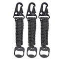Miniatyrbillede 3 af 8: 3 stk. Multifunktionel Flaskeåbner Paracord Karabinhage Lanyard AntiSlip Udendørs Vedhæng