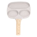 Miniatyrbillede 3 af 8: Æggestegepande, slip-let, jævn opvarmning, flad bund, aluminiumlegering, pandekagepande til induktionskomfur, gaskomfur, 3 kopper