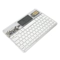 Miniatyrbild 7 av 8: Trådlöst Bluetooth-tangentbord Multifunktionellt akryltangentbord för Windows för Android för IOS Vit