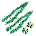 Pikkukuva 1 / 8: Shamrock Confetti Clover Tinsel Garland Lucky Irish Themed Craft Party Decorations