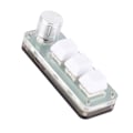 Miniatyrbillede 7 af 8: 3 Tastatur USB RGB Baggrundsbelyst 3 Taster Mekanisk Knop Design Programmerbart aftageligt kabel OSU Tastatur til Game Office