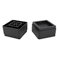 Miniatyrbillede 8 af 8: 4 stk. rektangulære sofa-højde puder sort mat PP plast møbeltilbehør 2in