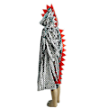 Pikkukuva 1 / 5: Dinosaur-hupullinen viittaasu lapsille, Halloween Masquerade -viitta pojille ja tytöille, Vampire Devil Magician Cosplay -juhlaasu