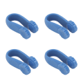 Miniatyrbillede 8 af 8: 4 stk. Håndtrykspunktklemme Blomsterform Reducer spænding Universal Mini Migræne Relief Clip Blå