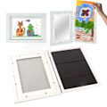 Pikkukuva 7 / 7: ArtfulFrames A4 edestä avautuva näyttökehys - vaihdettava, iskunkestävä - täydellinen lasten piirustukseen ja koulutehtäviin White