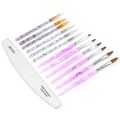 Pikkukuva 4 / 8: Ammattimainen Nail Art Liner Brush Tee-se-itse kynsien piirustus-maalaussivellin-viilu set