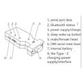 Miniatyrbillede 2 af 5: BT578 V3 RS232 Trådløs Han- og Hunhoved Master-Slave kompatibel med Total Station Seriel Port Kompatibel Bluetooth Adapter