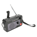 Miniatyrbilde 6 av 8: Håndsveiv værradio NOAA AM FM BT Type C lader nød solradio med lommelykt LED leselys SOS alarm