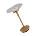 Miniatyrbillede 7 af 8: Berøringsfølsom bordlampe, trinløs dæmpbar bordlampe, USB-genopladelig natlampe med 3 farvetilstande, kobberfarve