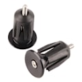 Miniatyrbild 8 av 8: 1 Par Cykel Cykel Aluminium Styregrepp Cap Plug Styre Caps End Pluggar Svart