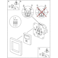 Miniatyrbild 5 av 5: Inomhus Rörelsedetektor, Infälld Väggmontering, Anpassad LED, Infraröd Sensor, Programmerbar, Räckvidd 9m/160, 3 Trådar