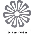 Miniatyrbillede 3 af 5: 4 stykker hule silicagel runde sil-gummiunderlag