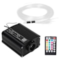 Miniatyrbild 6 av 8: 16W fiberoptisk ljus RGBW LED-takljussats APP-kontroll med 2m fiberoptisk kabel