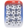 Miniatyrbillede 2 af 8: 12 stk Bordfodbold spil erstatningssæt Mini 36mm fodbolde Bolde sæt tilbehør