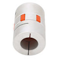 Miniatyrbillede 4 af 8: Blomme Shaft Kobling Servo Motor Kugleskrue Aluminiumlegering Fleksibel Kobling 24mm Indre Diameter D45L65