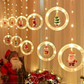 Miniatyrbild 5 av 5: Juldekoration för fönster med önskekula, blinkande LED-lykta, stjärnklar julgransljusslinga, USB-istappsljus