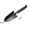 Miniatyrbilde 2 av 5: Hagespade for hagearbeid, lett å holde, liten jernspade med sklisikkert håndtak, hagehåndsparkel for planting, omplanting