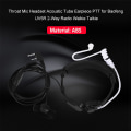 Miniatyrbilde 2 av 6: Halsmikrofon Headset Akustisk Rør Ørepropp PTT for Baofeng UV5R 2-veis Radio Walkie Talkie