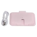 Miniatyrbillede 1 af 8: USB vådservietvarmer med konstant temperatur, bærbar baby vådservietvarmer til husholdning, bil, udendørs, pink