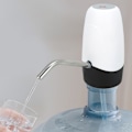 Miniatyrbillede 3 af 8: Bærbar elektrisk vandpumpe dispenser drikkeflaske switch USB opladning til hjemmetHvid