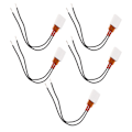 Miniatyrbillede 3 af 8: 5 stk PTC varmeplade keramisk termostatisk aluminium PTC varmeelement 70℃ sort kabel 12V
