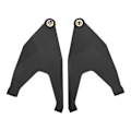 Miniatyrbilde 6 av 8: 2 stk. Front Lower Suspension Arm Pull Rod Link CNC Machining RC Retrofit Upgrade Parts for TRAXXAS UDR 1/7 RC Car Black