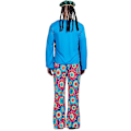 Miniatyrbillede 4 af 5: Retro Blå Hippie Disco Outfit - 1960'erne/1970'erne Hippie Kostume til Voksne M Mænd
