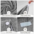 Miniatyrbild 4 av 4: Snabbtorkande Mikrofiber Hårhandduk 3-pack - Mjuk, Absorberande Badturban för Kvinnor (Rosa, Blå, Grå)