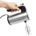 Miniatyrbilde 8 av 8: Elektrisk håndmikser Justerbar rustfritt stål Kjøkken håndholdt mikser med visp Beater Deigkroker 200W EU-plugg 220V