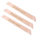 Miniatyrbillede 3 af 8: 3 stk. Brud til at være Sash Pink Dobbeltsidet Satin Stof Elegant Komfortabel Touch Glossy Font Design Bryllup Tilbehør