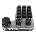 Miniatyrbilde 8 av 8: Programmerbart tastatur med RGB 3 knott 12 taster 2,4G USB-mottak Bluetooth DIY multifunksjonstastatur