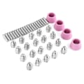 Miniatyrbilde 7 av 8: 44 stk/sett sveisebrennerdyse collet beskyttelseshette erstatning reservedeler for AG60/SG55