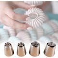 Miniatyrbillede 2 af 5: Rustfrit Stål Russiske Kagedekorationstips til Cookies og Cupcakes