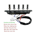 Miniatyrbild 2 av 5: Köksfläkt 5 Knapp Switch Knapp Universal Tillbehör Switch Kontrollpanel Controller-LN