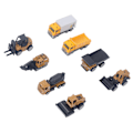 Miniatyrbilde 8 av 8: Gutterbilsett for gutter 1:60 - Modell i støpt metall - Lekebiler for ingeniører