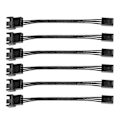 Miniatyrbild 2 av 4: 6st 4Pin PWM till 3Pin Standard Fläkt Adapterkabel