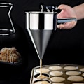 Miniatyrbillede 5 af 5: Lille Octopus Balls Maker, Rustfrit Stål Pandekagedej Dispenser med Gitter Cupcake Bage Tragt - Køkken Gadgets Værktøj