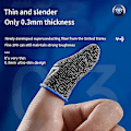 Miniatyrbillede 5 af 5: Svedtætte Anti-slip Touch Screen Mobilspil Fingerspidshandsker (2 stk) Rød