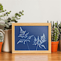 Miniatyrbillede 3 af 5: 60 Ark Soltryk Papir Cyanotype Papir Kit, A5 Solkunst Papir med 1 Plastikværktøj kompatibelt med Soltryk, Solar Paper-B16