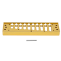 Miniatyrbillede 1 af 8: Harmonica Comb 10-hullers Blues Harpe Comb Part til HOHNER SP20 Aluminiumslegering Harmonica tilbehør Guld