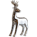Miniatyrbillede 5 af 5: 2025 Egnet Jule Rensdyr Figur Statue Hjorte Skulptur Juledekorationer Bordpynt