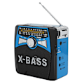 Miniatyrbillede 2 af 8: FM AM SW Radio USB FullWave Band Bærbar Radioafspiller med Teleskopantenne 110240V(US Blå)