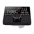 Miniatyrbillede 8 af 8: Smart termostat drejeknap design LCD farve display panel digital termostat til sauna rum gulvvarmesystem sort