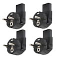 Pikkukuva 6 / 8: 4 kpl EU 4,8 mm IEC320 C13 Converter 90 asteen power kannettavien tietokoneiden power EU Plug 100-250V