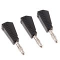 Miniatyrbillede 3 af 5: 3 x 5 stk. 4 mm bananstik til testprober instrument meter konnektor sort