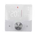 Miniatyrbillede 3 af 8: Smart termostat drejeknap design LCD farve display panel digital termostat til sauna rum gulvvarmesystem hvid