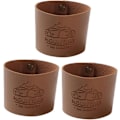 Miniatyrbillede 1 af 5: Justerbart kopcover, 3-delt vandkop isoleringscover, justerbart kaffesæt i læder, kaffekopcover, genanvendeligt brunt