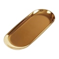 Miniatyrbillede 1 af 5: Opbevaringsbakke Praktisk Multifunktionel Rustfri Stål Frugtbakker Kosmetik Smykker Organizer F-zzy Lille Guld